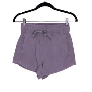 LULULEMON Inner Glow Short 3" Washed Half Moon High Rise Sweatshorts Women's 2